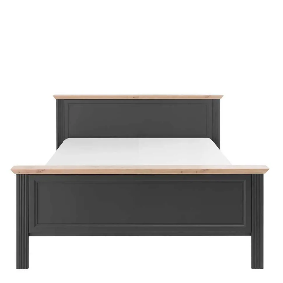 Schlafzimmer Bettanlage und Schrank Set - Zenuvra (vierteilig)