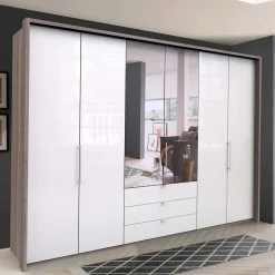 Schlafzimmer Falttüren-Schrank mit Spiegel - Empresian