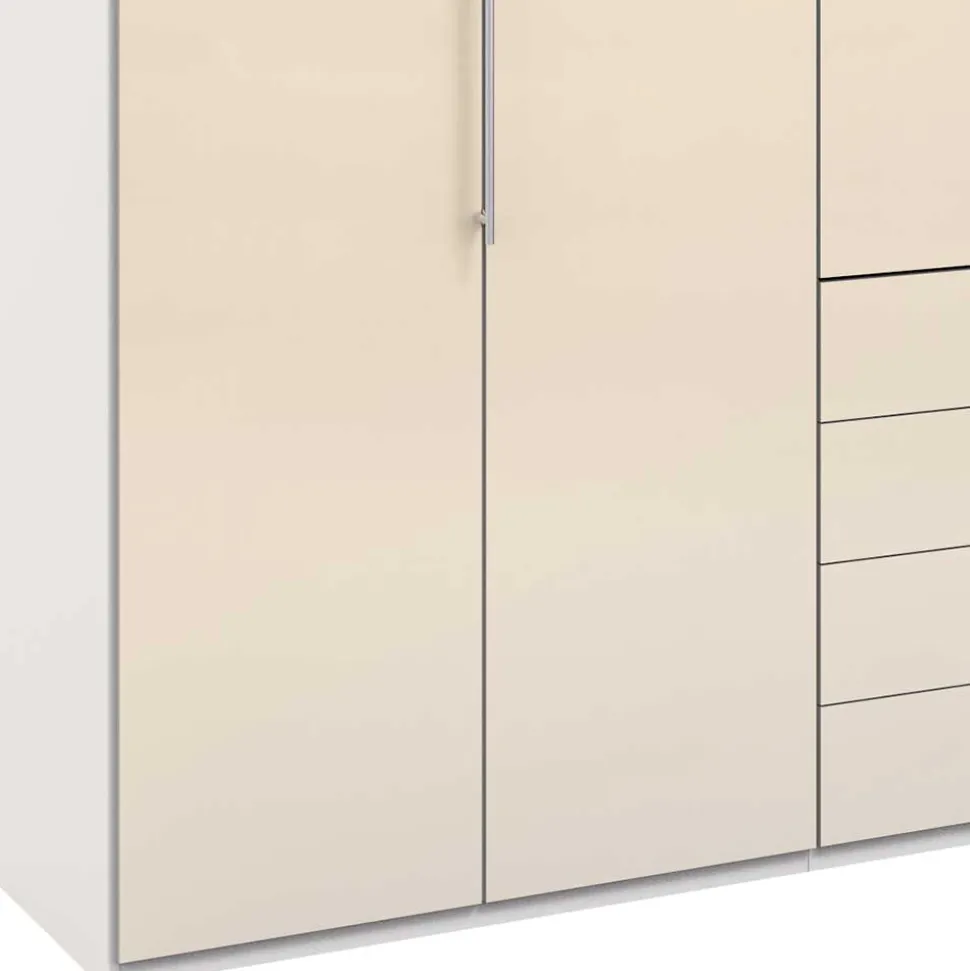 Schlafzimmer Falttürenschrank in Creme Weiß - Zidarie
