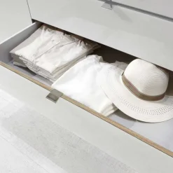 Schlafzimmer in Eiche Bianco & Weiß - Nuetran (vierteilig)