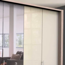 Schlafzimmer Kleiderschrank mit Spiegel Falttür - Rativian