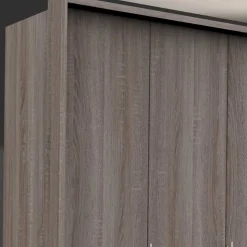 Schlafzimmer Kombischrank in Eiche dunkel - Crenba