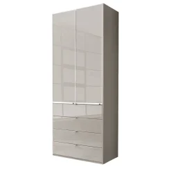 Schlafzimmer Kombi-Schrank in Hellgrau - Nucina