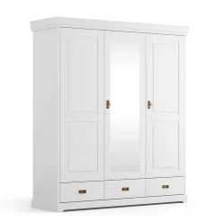 Schlafzimmer Kombischrank in Weiß - Presto