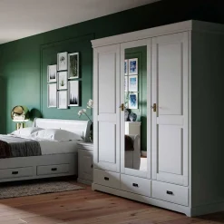 Schlafzimmer Kombischrank in Weiß - Presto