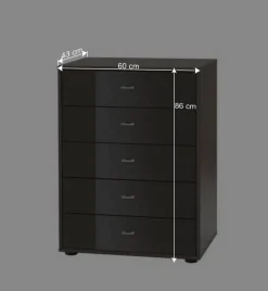 Schlafzimmer Kommode Patrosan in Graubraun