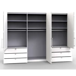 Schlafzimmer Komplettset Crenba in Creme (vierteilig)