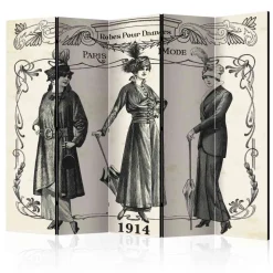 Schlafzimmer Paravent mit Nostalgie Druck - Lavrin