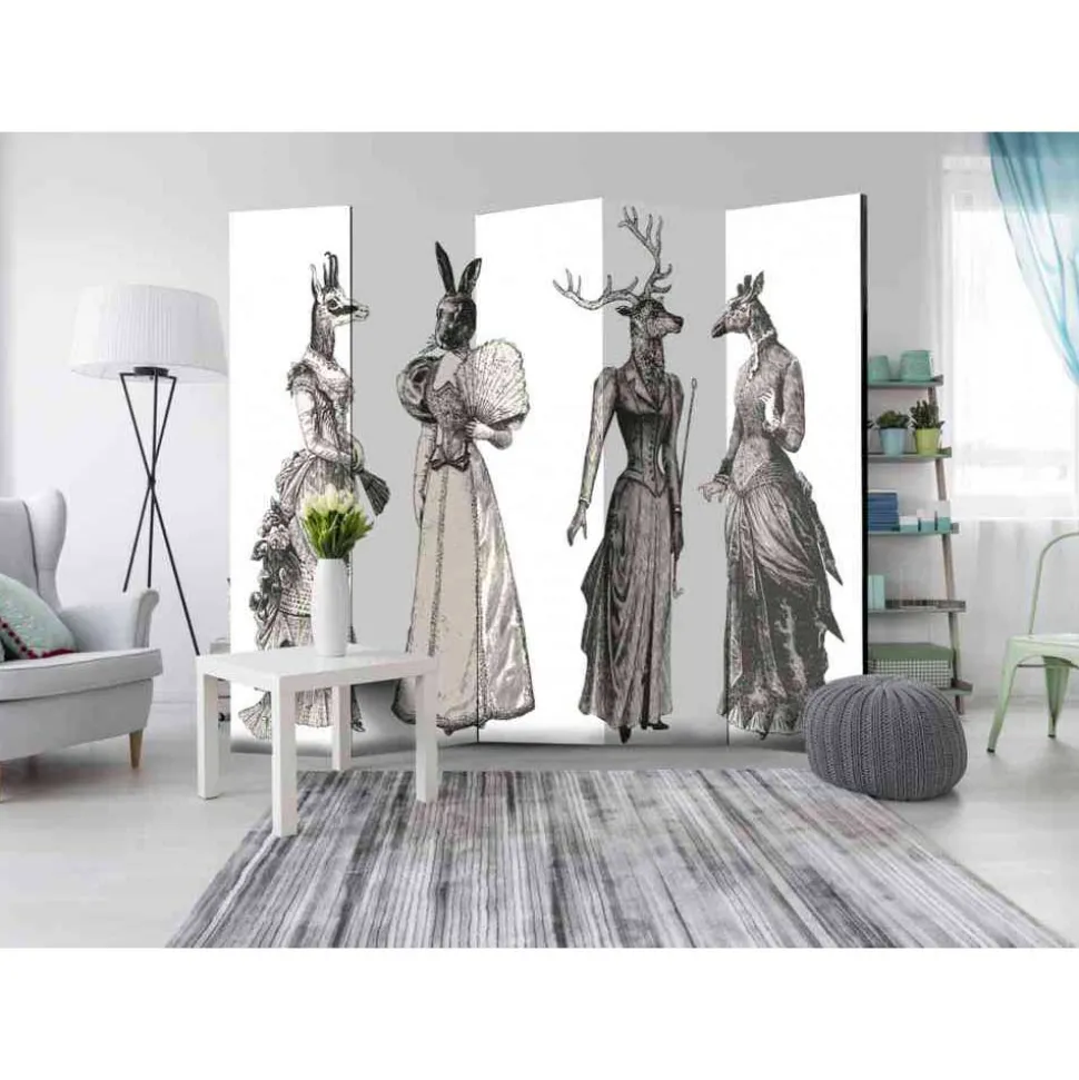 Schlafzimmer Paravent Tierische Damen - Zusanna