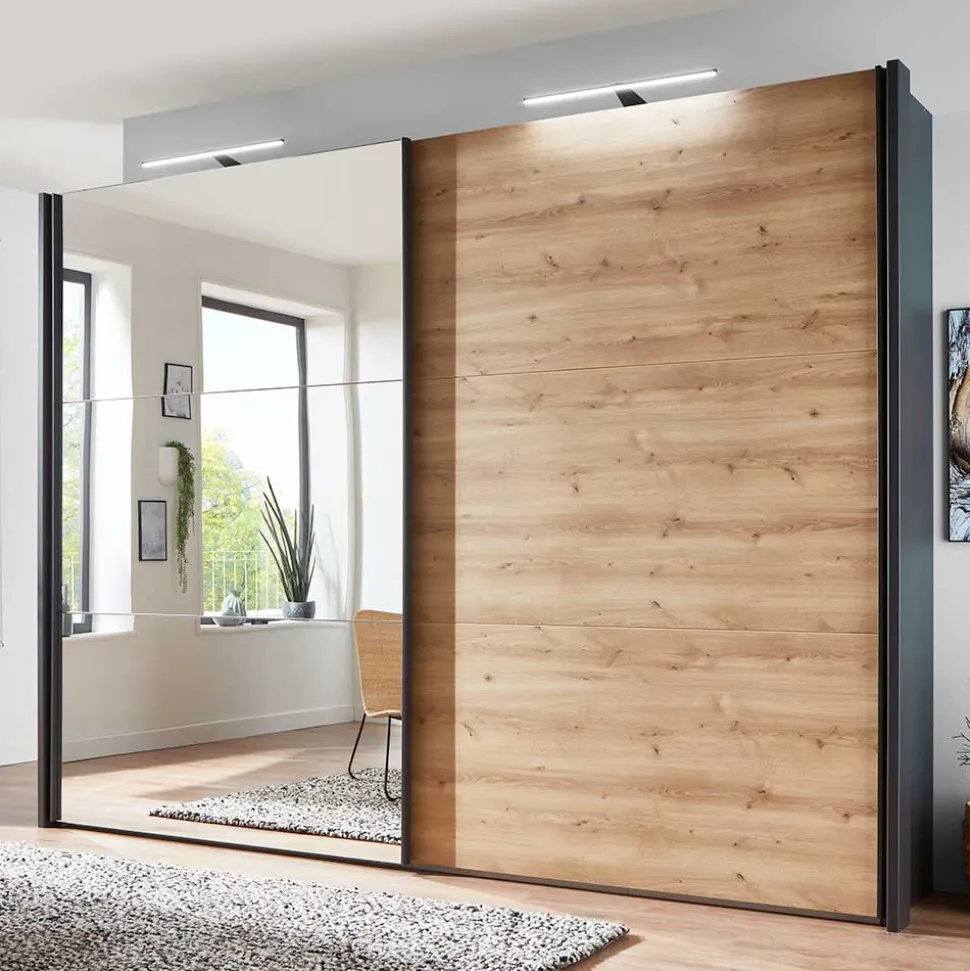 Schlafzimmer Schiebetürenschrank mit Spiegel - Brusetta