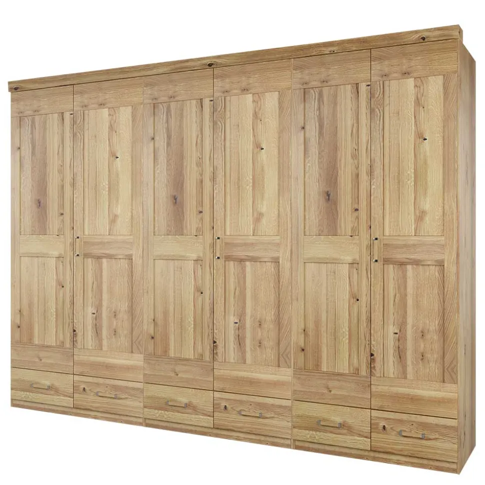 Schlafzimmer Schrank mit 6 Türen & Schubladen - Zamron