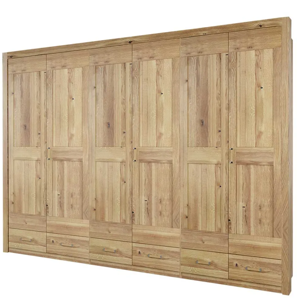 Schlafzimmer Schrank mit 6 Türen & Schubladen - Zamron