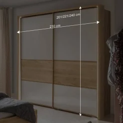 Schlafzimmer Schwebetürenschrank 2-türig - Emdsiva