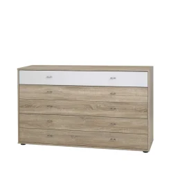 Schlafzimmer Sideboard Segradon in Eiche Sägerau Weiß