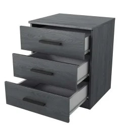 Schlafzimmereinrichtung in Eiche Grau - Carika (vierteilig)