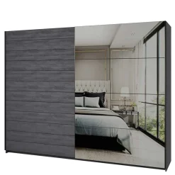 Schlafzimmereinrichtung in Eiche Grau - Carika (vierteilig)