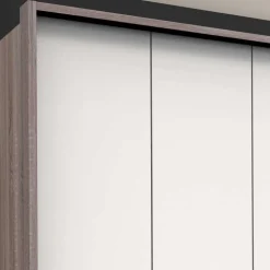 Schlafzimmerkleiderschrank foliert in Weiß - Tivierto I