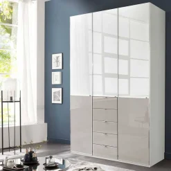 Schlafzimmer-Kleiderschrank zweifarbig - Pascan