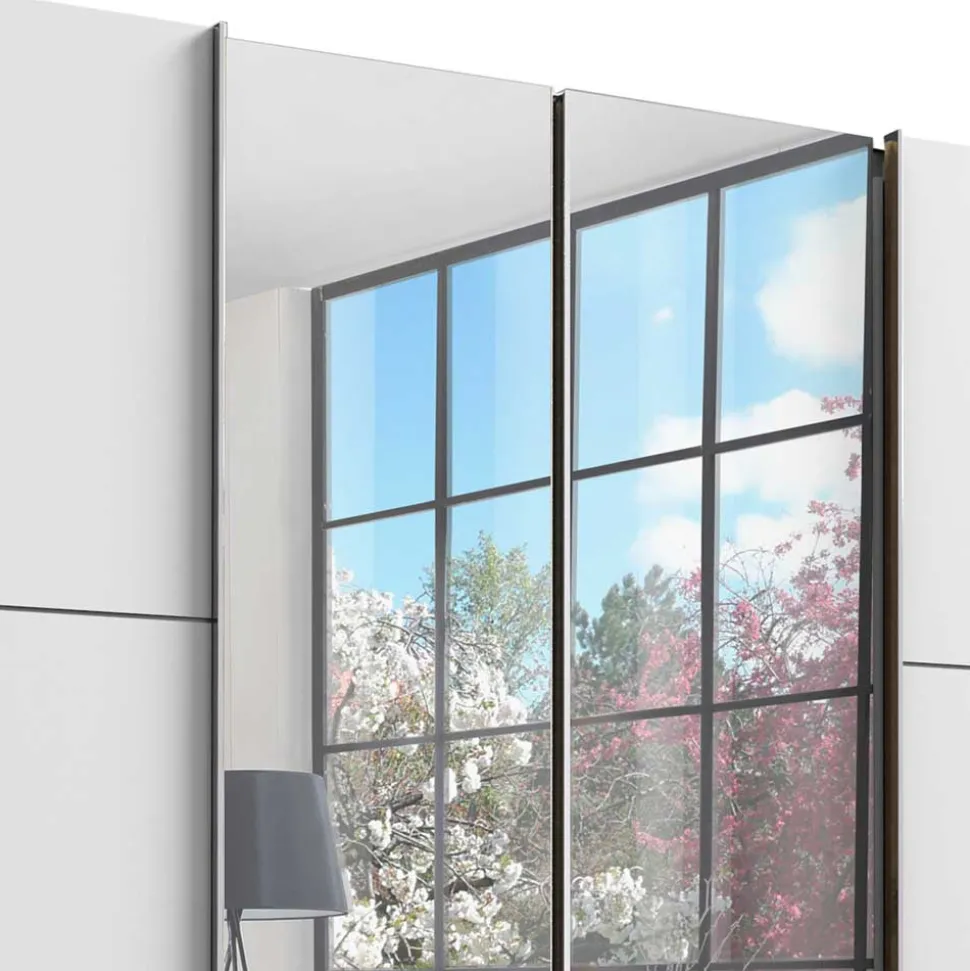 Schlafzimmerkleiderschrank 4-türig & 3 Schubladen - Stufania