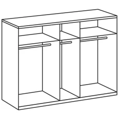 Schlafzimmerkombination Nulierto in Weiß (vierteilig)