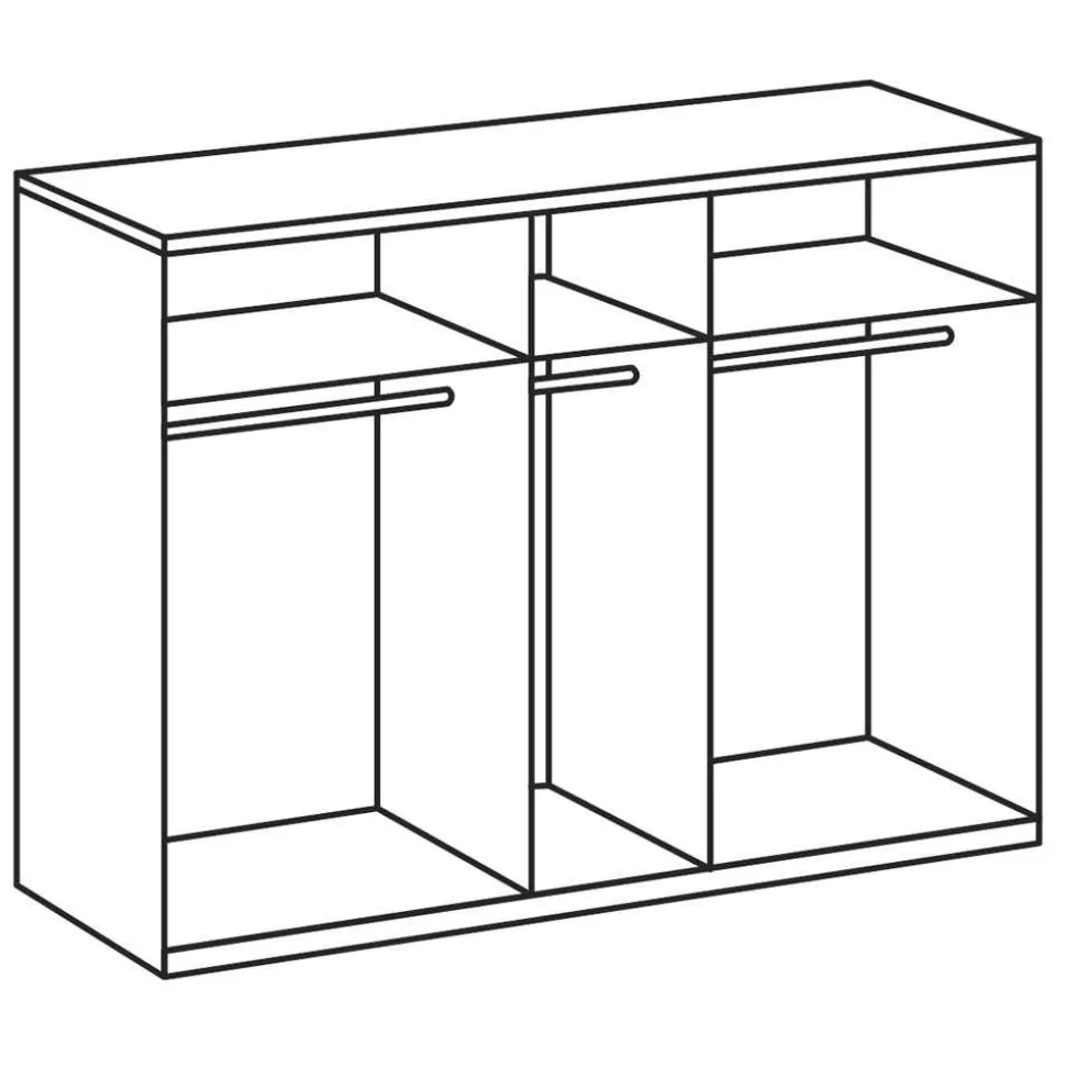 Schlafzimmerkombination Nulierto in Weiß (vierteilig)