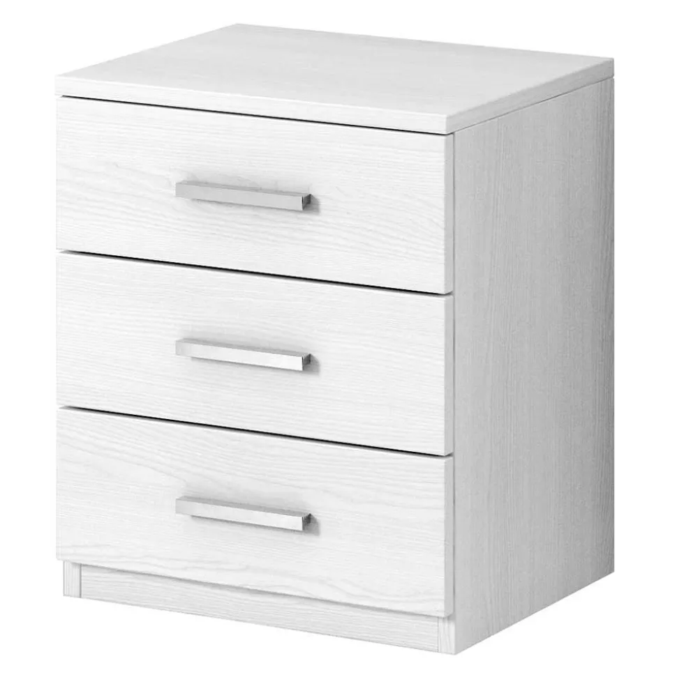 Schlafzimmermöbel in Weiß Esche Dekor - Pruducia (vierteilig)