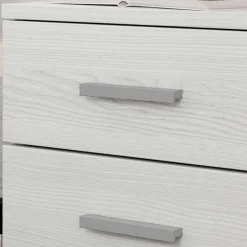 Schlafzimmermöbel in Weiß Esche Dekor - Pruducia (vierteilig)