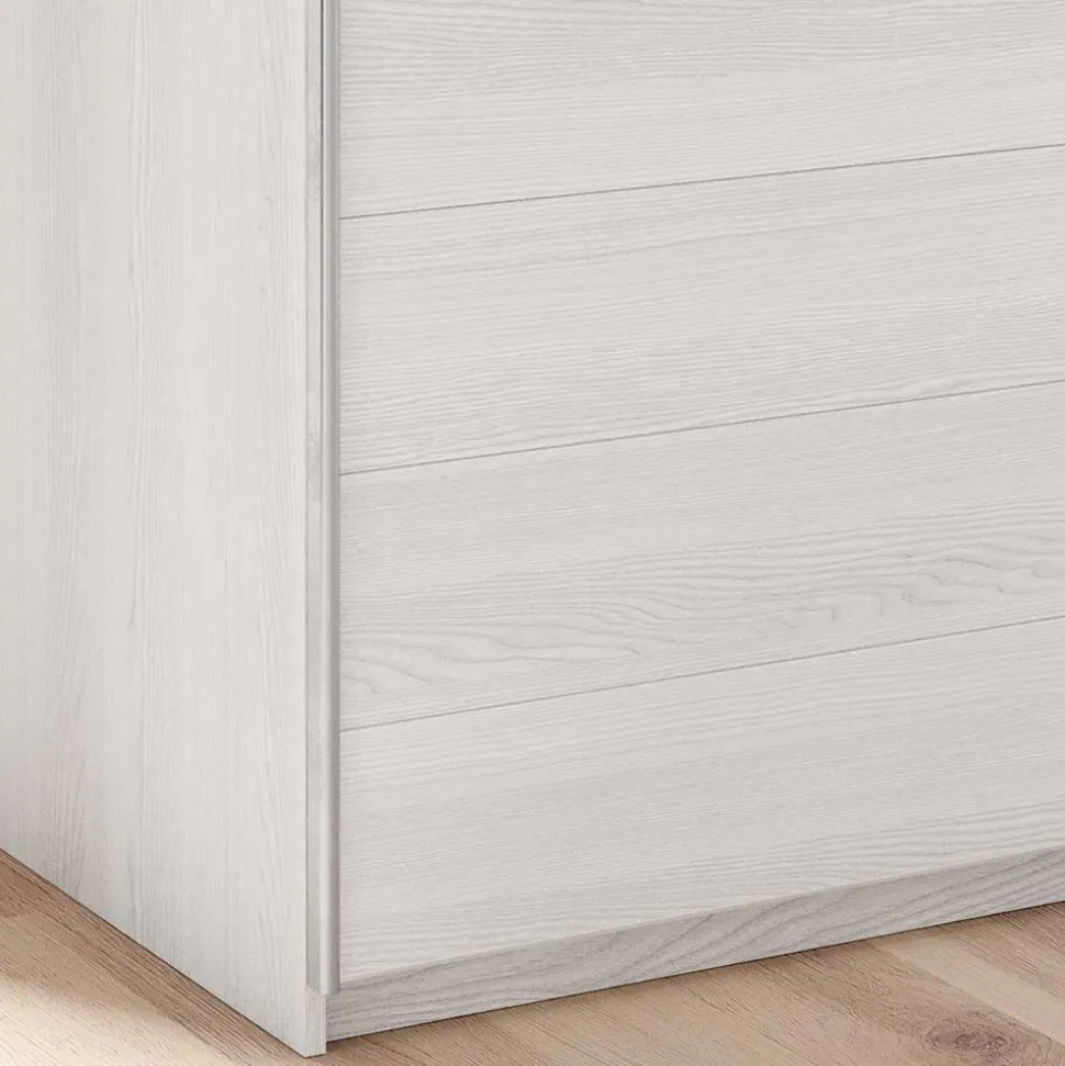 Schlafzimmermöbel in Weiß Esche Dekor - Pruducia (vierteilig)