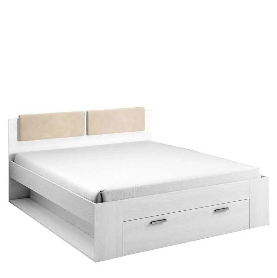 Schlafzimmermöbel in Weiß Esche Dekor - Pruducia (vierteilig)