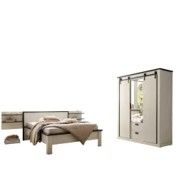 Schlafzimmermöbel Set in Weiß Pinie - Tramos (vierteilig)