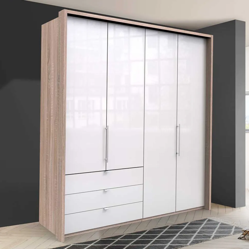 Schlafzimmerschrank 200cm breit in modernem Design - Bosays