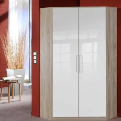 Schlafzimmerschrank für die Ecke 2-türig - Fabricus