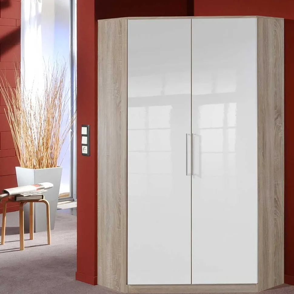 Schlafzimmerschrank für die Ecke 2-türig - Fabricus