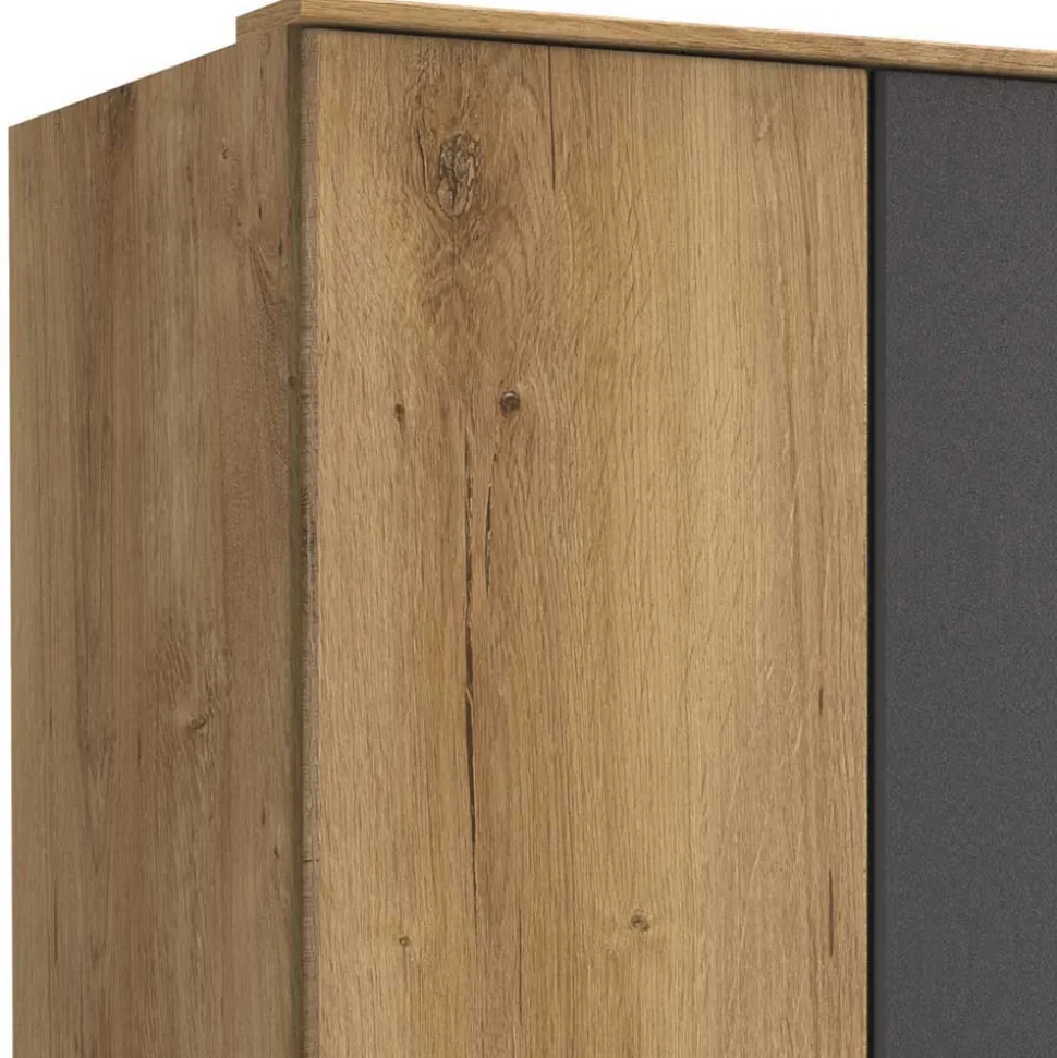 Schlafzimmerschrank in Plankeneiche Dekor - Leviza