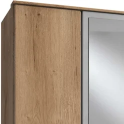 Schlafzimmerschrank in Plankeneiche & Lichtgrau - Anca