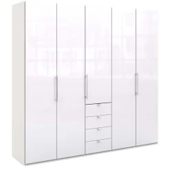Schlafzimmer-Schrank in Weiß Glasfront - Dolienca