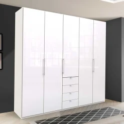 Schlafzimmer-Schrank in Weiß Glasfront - Dolienca