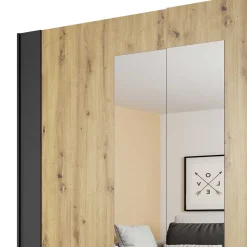 Schlafzimmerschrank in Wildeiche NB & Schwarz - Potsdam