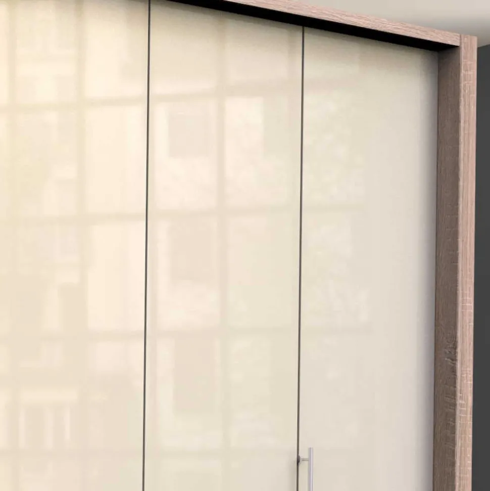 Schlafzimmerschrank mit 2 Falttüren und 4 Schubkästen - Rativian