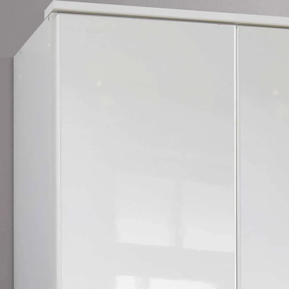 Schlafzimmerschrank mit Hochglanzfront in Weiß - Venture