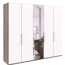 Schlafzimmerschrank mit Metallgriffen - Tivierto I