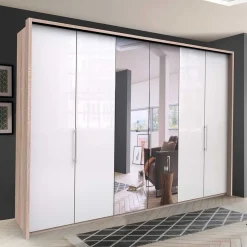 Schlafzimmerschrank mit Spiegel Falttür mittig - Bosays V