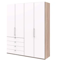 Schlafzimmerschrank mit vier Schubladen Soft Close - Vaclyn
