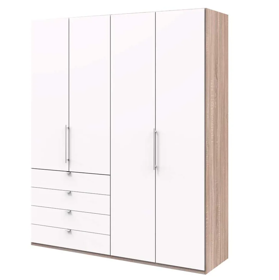 Schlafzimmerschrank mit vier Schubladen Soft Close - Vaclyn