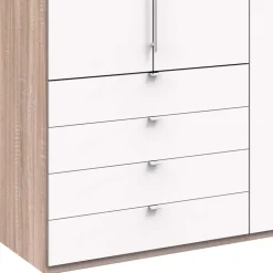 Schlafzimmerschrank mit vier Schubladen Soft Close - Vaclyn