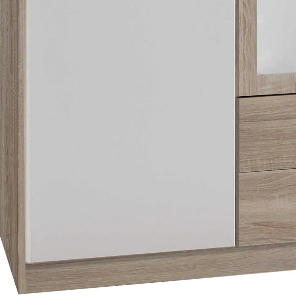 Schlafzimmerschrank mit vier Türen & zwei Schubladen - Nicla