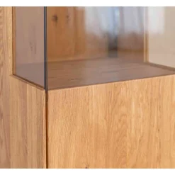 Schlanke Vitrine mit LED Beleuchtung - Cocondar