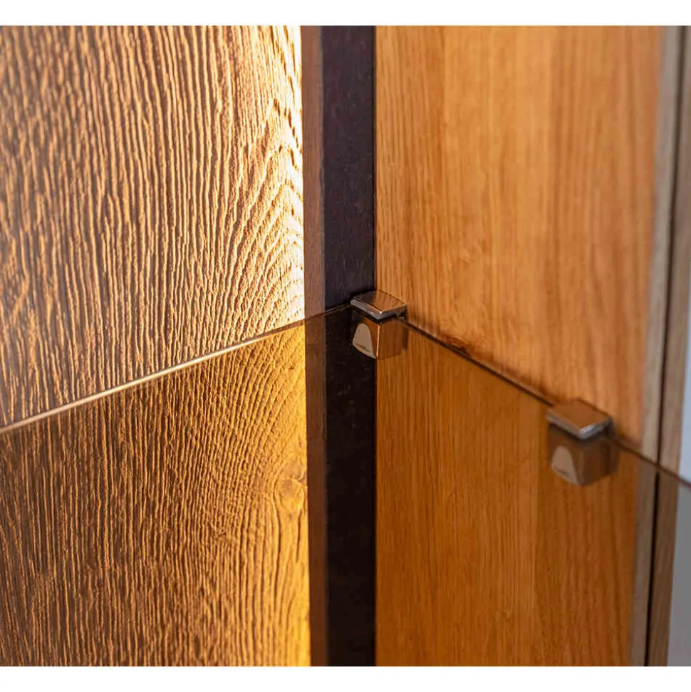 Schlanke Vitrine mit LED Beleuchtung - Cocondar