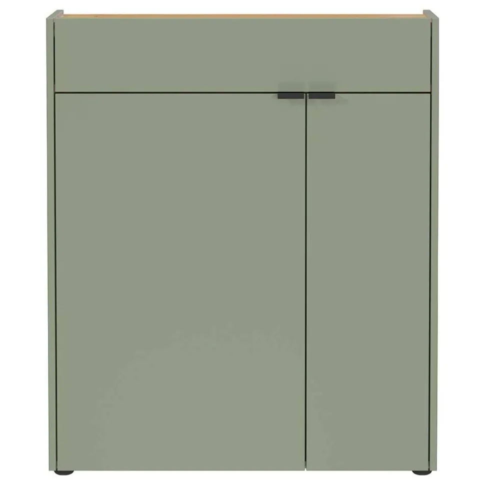 Schlanker Schuhschrank in Graugrün - Point