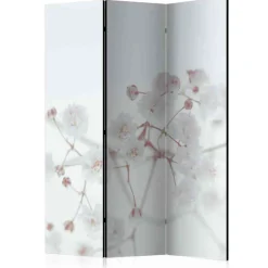 Schlichter Foto-Paravent mit weißen Blüten - Newok